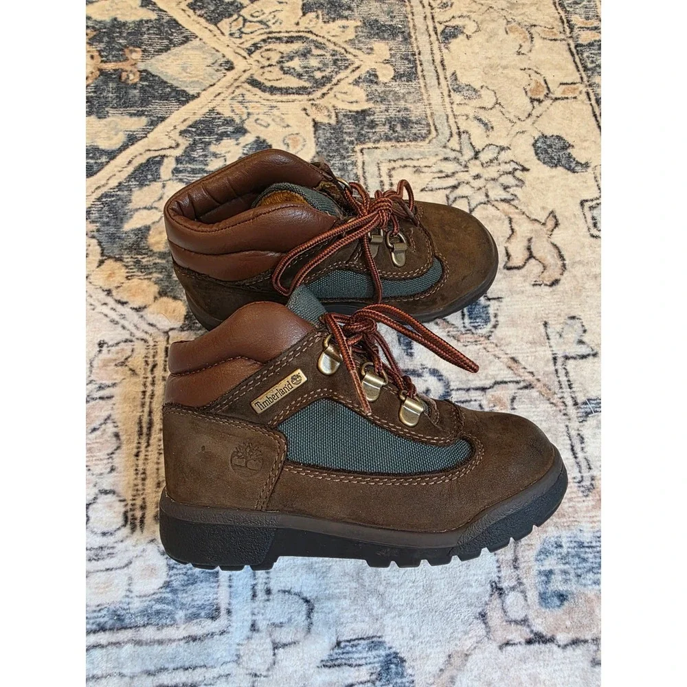 Timberland Toddler Boys' Size 10 Premium Brown Field Outdoor Boots